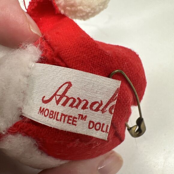 Vintage Santa Head Pin 1965 Cloth Brooch Christmas Gift Ugly Sweater Analee - Picture 6 of 10